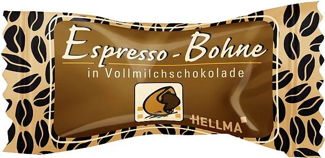 Hellma Espresso-Bohne in Vollmilchschokolade | CaterPoint.de Hellma Espresso-Bohne in Vollmilchschokolade | CaterPoint.de