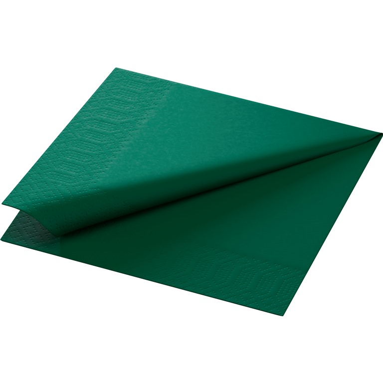 Duni Zelltuch-Servietten 3-lg 1/4-Falz 33 x 33 cm - jägergrün - 250 Stück