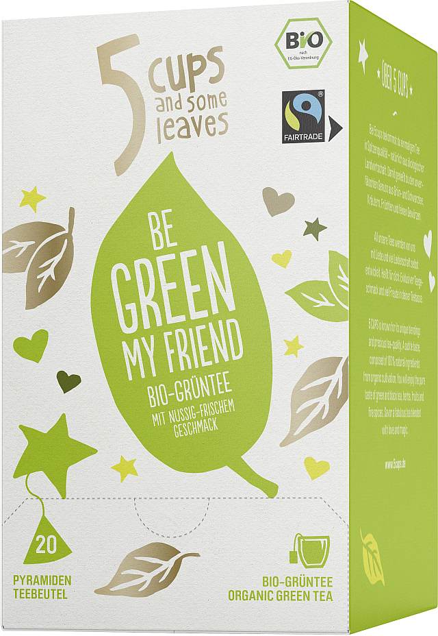 5cups | BIO | Be Green My Friend 20er