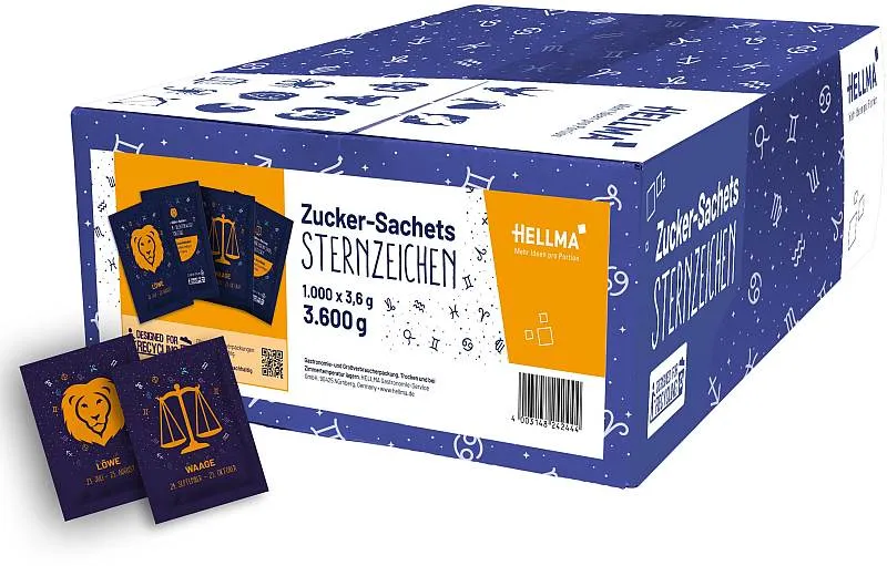HELLMA Zucker-Sachets Sternzeichen | CaterPoint.de