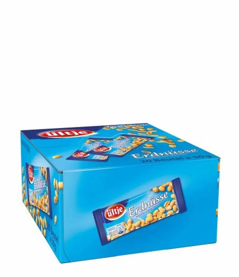 Ültje Erdnüsse geröstet und gesalzen 20 x 50g | CaterPoint.de Ültje Erdnüsse geröstet und gesalzen 20 x 50g | CaterPoint.de