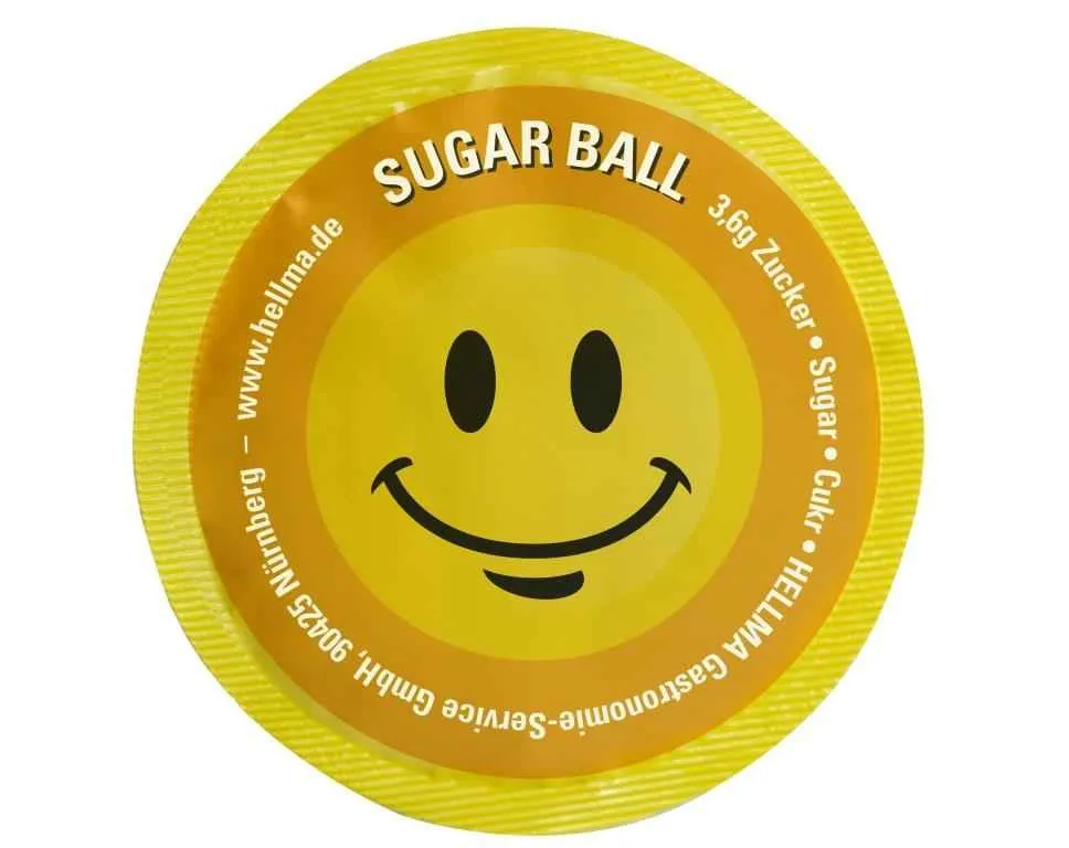 Hellma Sugar Ball "Happy" 400 x 3,6g | CaterPoint.de