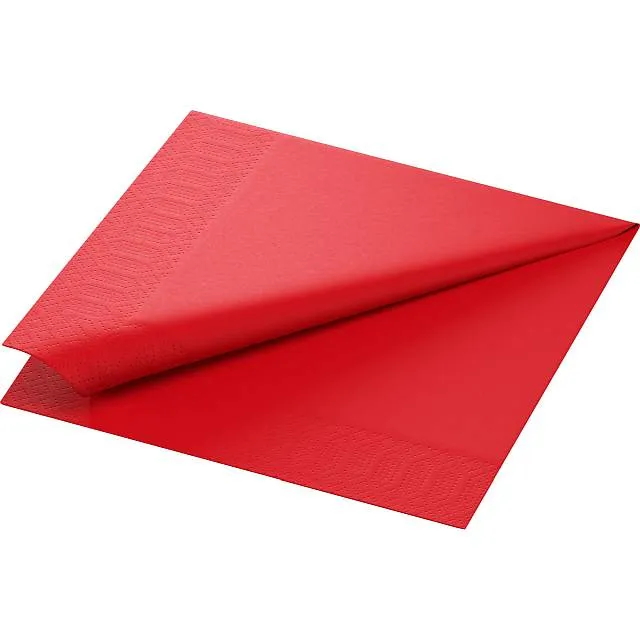 Duni Zelltuch-Servietten 3-lg 40 x 40 cm - rot - 250 Stück | CaterPoint.de