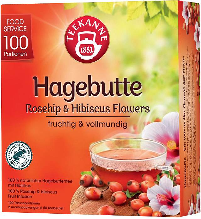 Teekanne Hagebutte 100er Großpackung