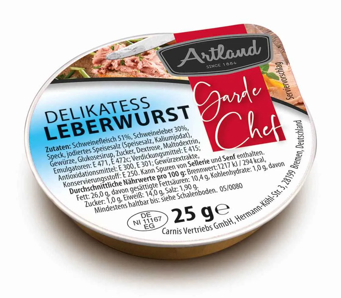 Artland Wurst Sortiment 100 x 25g | CaterPoint.de Artland Wurst Sortiment 100 x 25g | CaterPoint.de