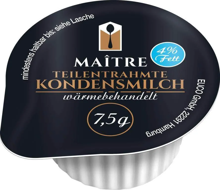 Maitre Kondesmilch 4% 240 x 7,5g/7,0ml | CaterPoint.de