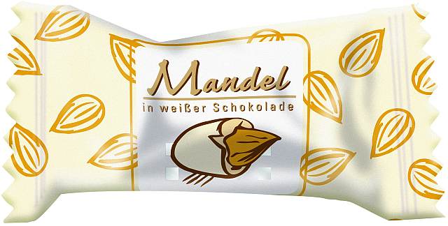 Hellma Mandel in weisser Schokolade | CaterPoint.de