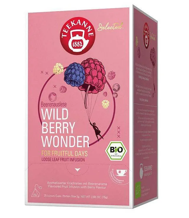 Teekanne Bio Luxury Cup Wild Berry Wonder 25 x 3,0g | CaterPoint.de Teekanne Bio Luxury Cup Wild Berry Wonder 25 x 3,0g | CaterPoint.de