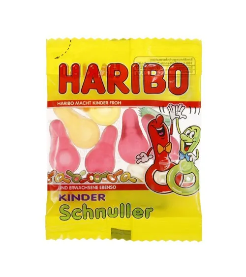 Haribo Kinder Schnuller Minibeutel 100 Stück in Runddose | CaterPoint.de