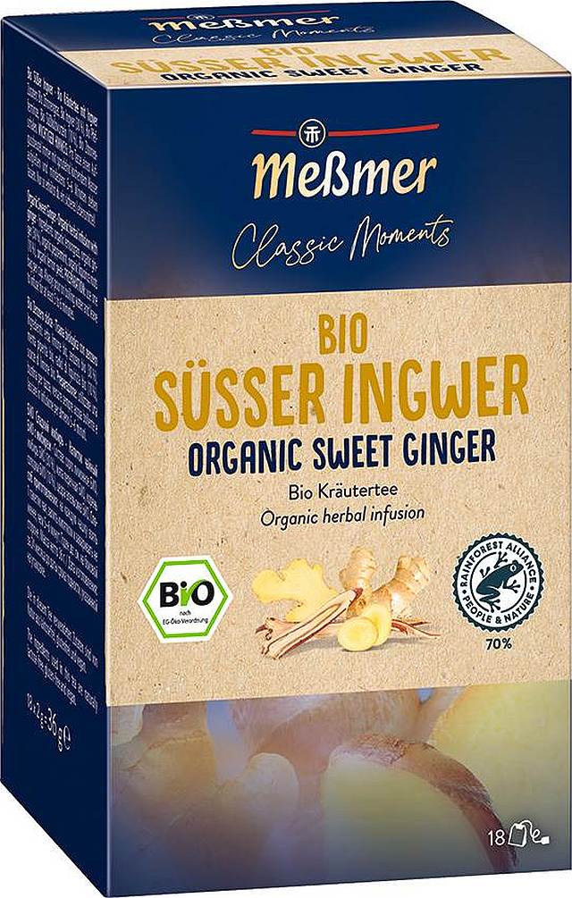 Meßmer Classic Moments Bio Süsser Ingwer 18 x 2,0g