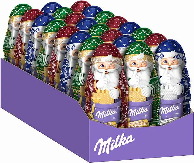 Milka Weihnachtsmann Alpenmilch 24 x 45g Milka Weihnachtsmann Alpenmilch 24 x 45g