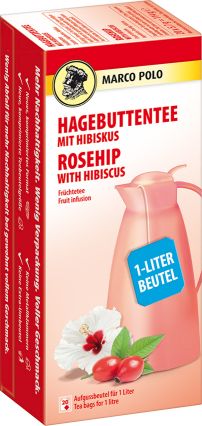 MARCO POLO Hagebuttentee mit Hibiskus 20x5,7g (1-Liter)