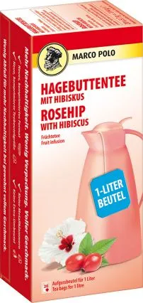 MARCO POLO Hagebuttentee mit Hibiskus 20x5,7g (1-Liter) | CaterPoint.de