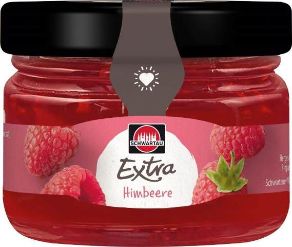 Schwartau Himbeere Minigläser 72 x 28,3g | CaterPoint.de