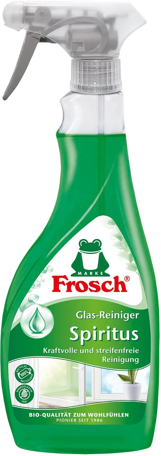 FROSCH Spiritus Glas-Reiniger Sprühflasche | CaterPoint.de FROSCH Spiritus Glas-Reiniger Sprühflasche | CaterPoint.de