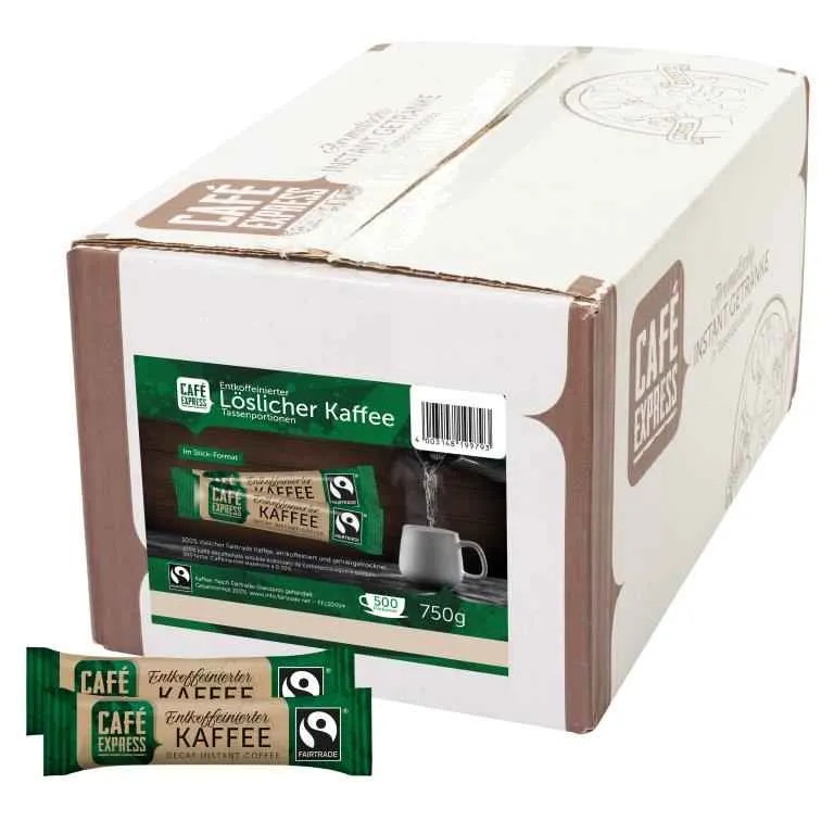 Hellma Café Express Kaffeesticks entkoffeiniert 500 Stück | CaterPoint.de
