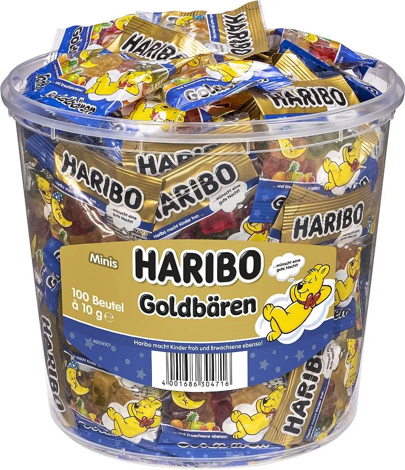 Haribo Goldbären Minibeutel "Gute Nacht" 100 Stck | CaterPoint.de