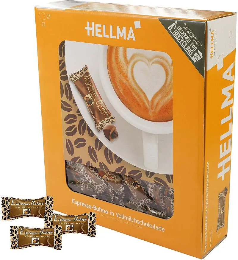 Hellma Espresso-Bohne in Vollmilchschokolade | CaterPoint.de