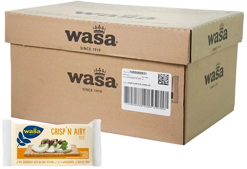 Wasa Crisp`n Airy-Knäckebrot 90 x 2 Scheiben