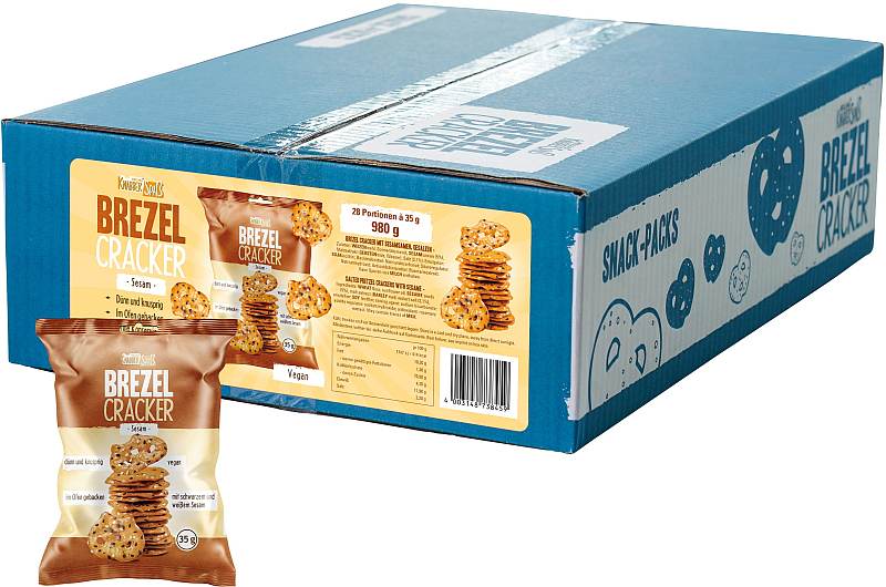 HELLMA Brezel Cracker Sesam 28 x 35g