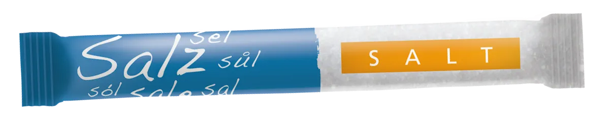 Hellma Salzsticks 750 Stück pro Karton à 1g | CaterPoint.de Hellma Salzsticks 750 Stück pro Karton à 1g | CaterPoint.de