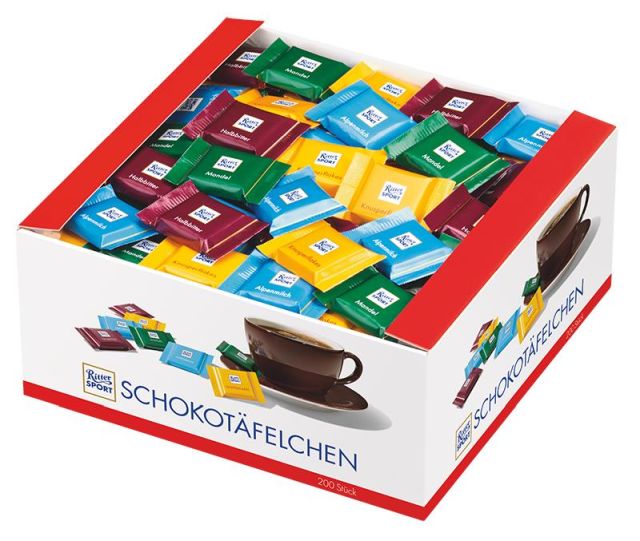 Ritter Sport Schokotäfelchen 200 x 5g | CaterPoint.de