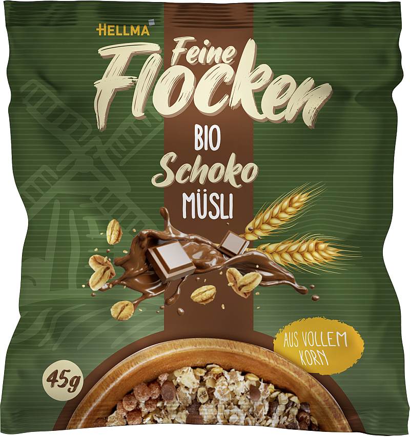 HELLMA BIO Schoko Müsli 40 x 45g | CaterPoint.de