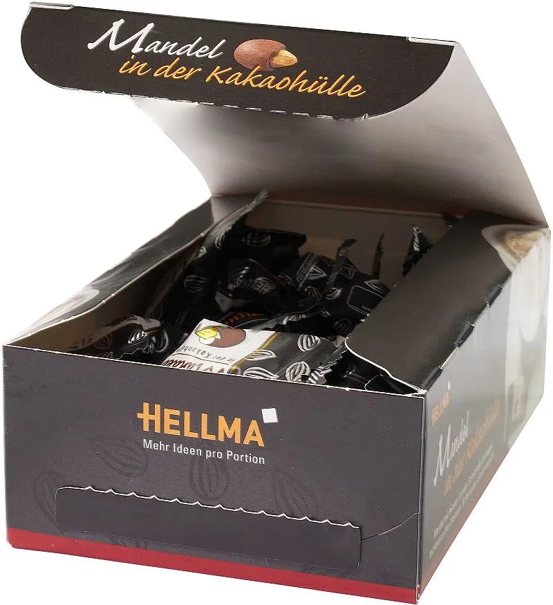 Hellma Mandel in Kakaohülle 30 x 2,3g | CaterPoint.de