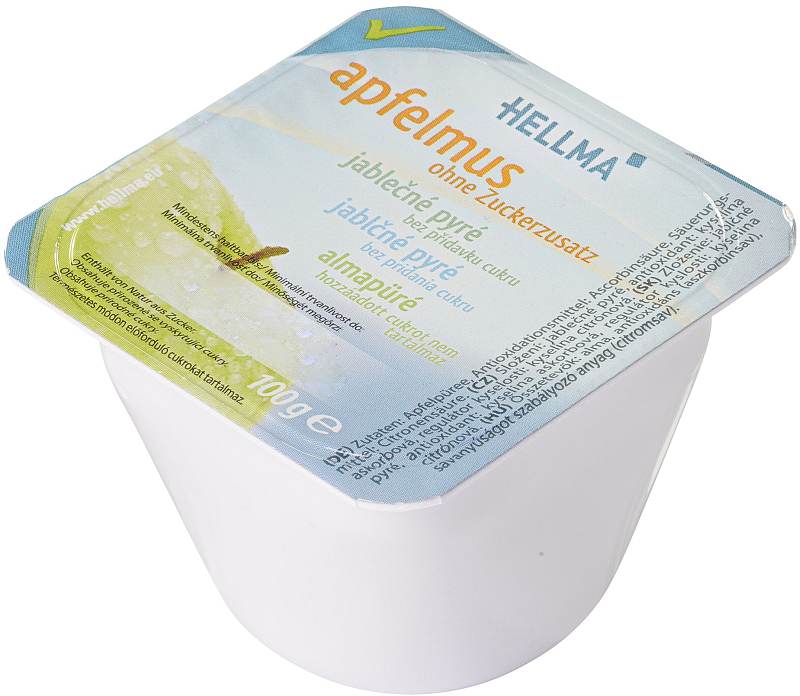HELLMA - Apfelmark ohne Zuckerzusatz - 48 x 100g