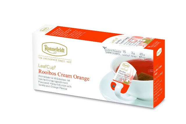Ronnefeldt LeafCup® Rooibos Cream Orange 15 x 3,0g