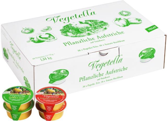 Vegetella Pflanzliche Aufstriche 60 x 24g sortiert