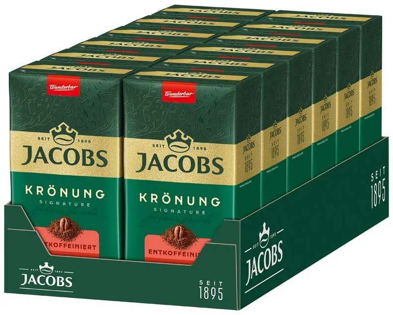 12 x Jacobs Krönung entkoffeiniert 500g | CaterPoint.de 12 x Jacobs Krönung entkoffeiniert 500g | CaterPoint.de