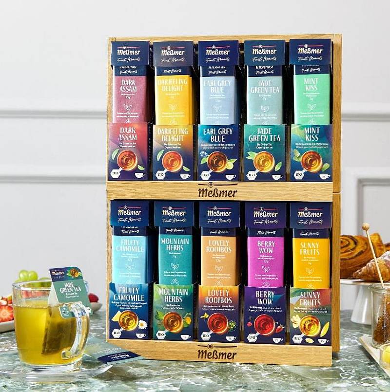 Meßmer Finest Moments Tea Cup Holzdisplay Kubus