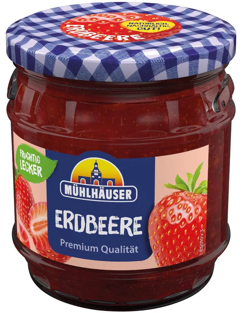 MÜHLHÄUSER Extra-Konfitüre Erdbeer | CaterPoint.de MÜHLHÄUSER Extra-Konfitüre Erdbeer | CaterPoint.de