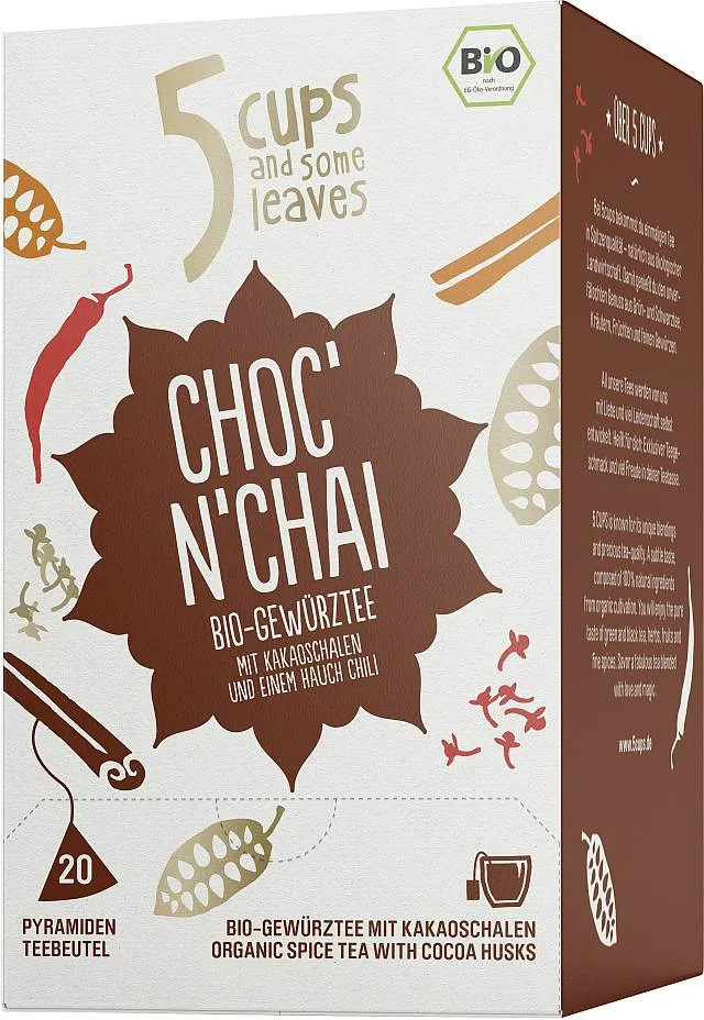 5cups | BIO | Choc'n Chai 20er | CaterPoint.de