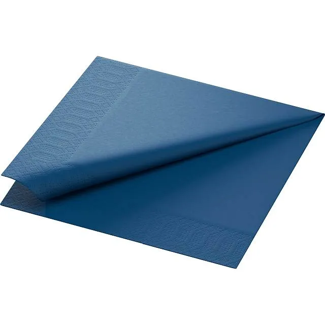 Duni Zelltuch-Servietten 3-lg 40x40 cm - dunkelblau - 250 Stück | CaterPoint.de