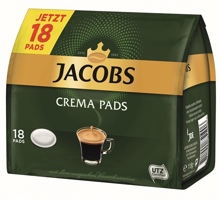 Jacobs Krönung Kaffeepads Crema 18 x 1 Stück