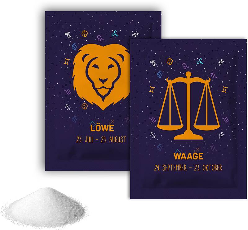 HELLMA Zucker-Sachets Sternzeichen 1000 x 3,6 g Karton