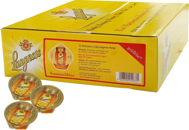 Langnese Sommerblütenhonig 72x20g | CaterPoint.de Langnese Sommerblütenhonig 72x20g | CaterPoint.de