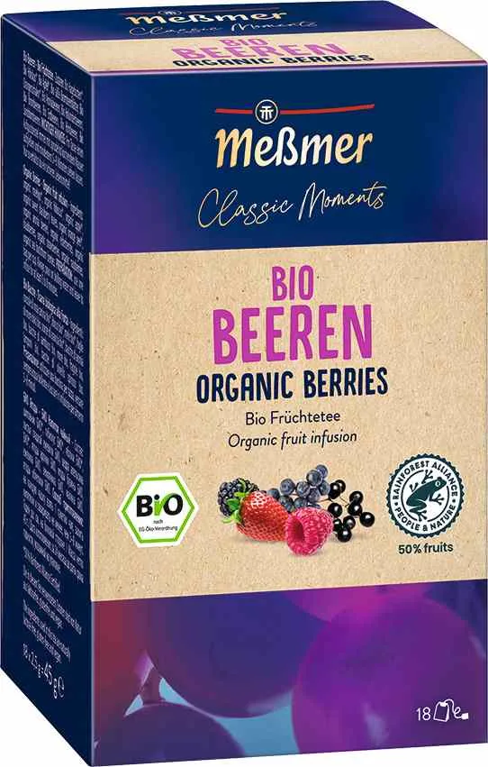 Meßmer Classic Moments Bio Beeren 18 x 2,5g | CaterPoint.de