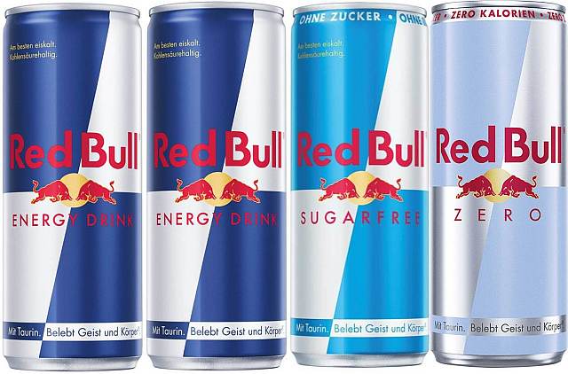 Red Bull 45 x 0,25l Energy / 48 x 0,25l Energy (zuckerfrei) / 24xRB Zero 0,25l