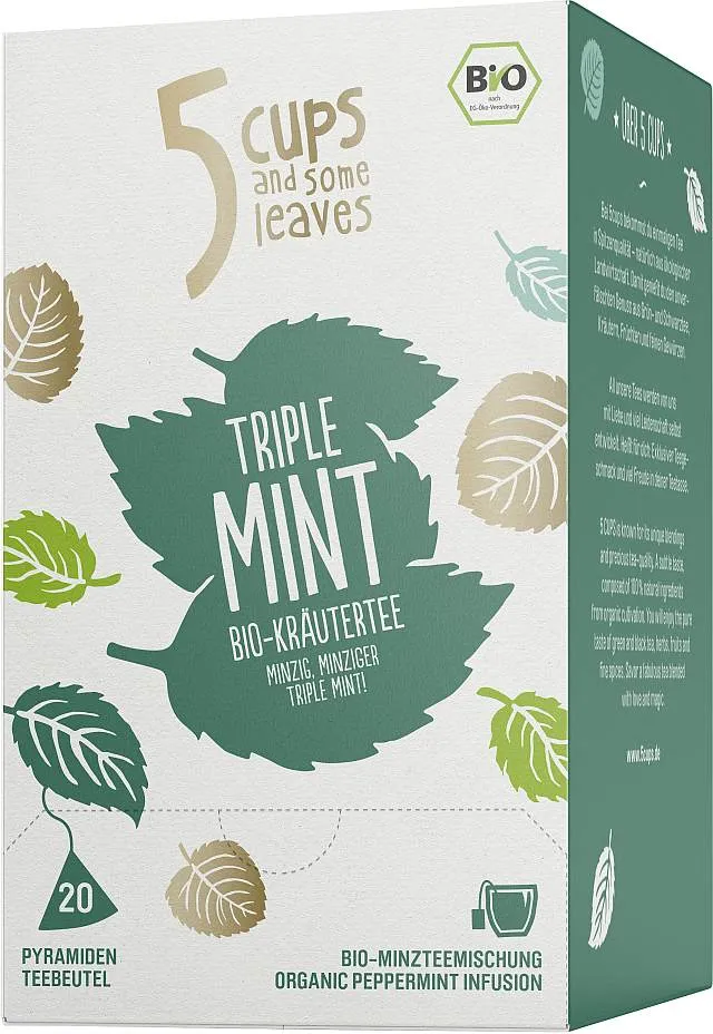 5cups | BIO | Triple Mint 20er | CaterPoint.de