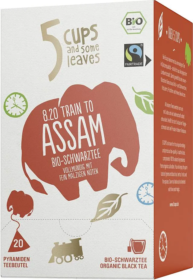 5cups | BIO | 8.20 Train to Assam Bio 20er | CaterPoint.de