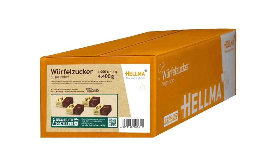 Hellma Würfelzucker 1000 x 4,4g | CaterPoint.de