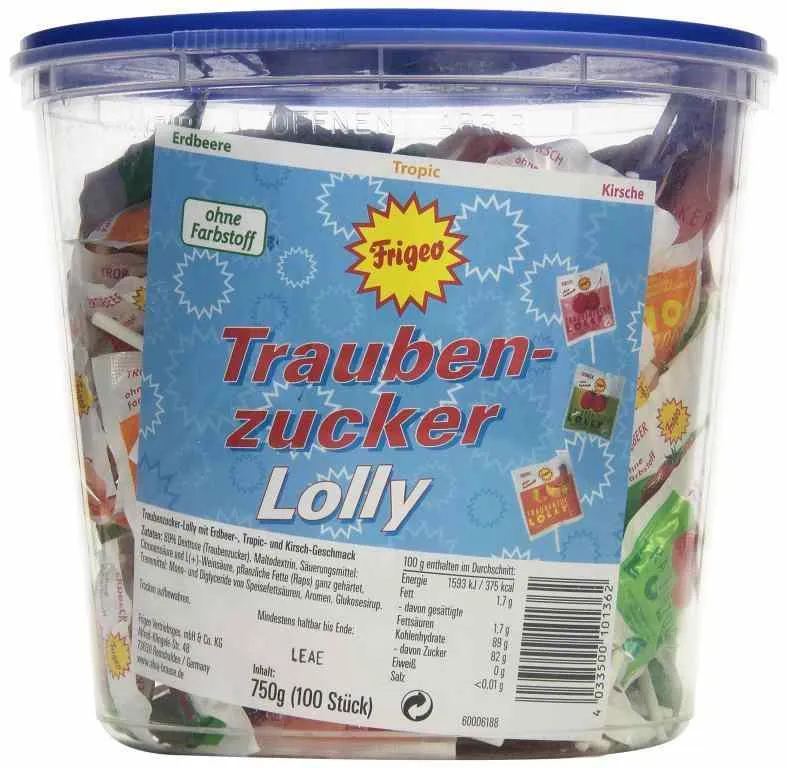 Frigeo Traubenzucker-Lolly 100 Stück | CaterPoint.de Frigeo Traubenzucker-Lolly 100 Stück | CaterPoint.de