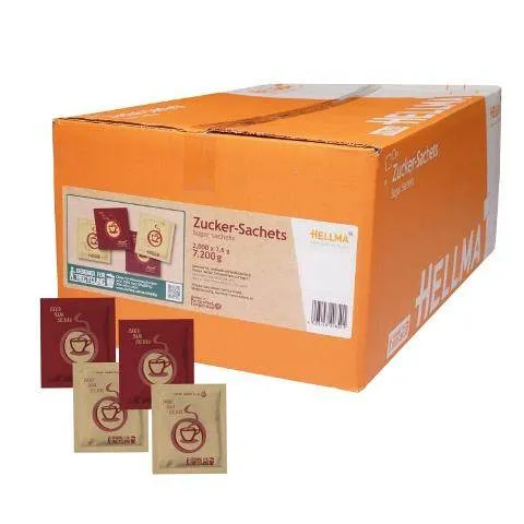 Hellma Zucker - Sachet 2000 x 3,6g | CaterPoint.de