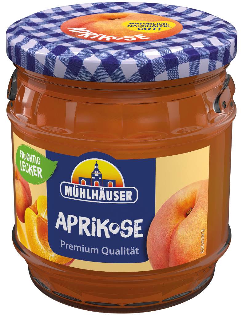MÜHLHÄUSER Extra-Konfitüre Aprikose 450g Glas