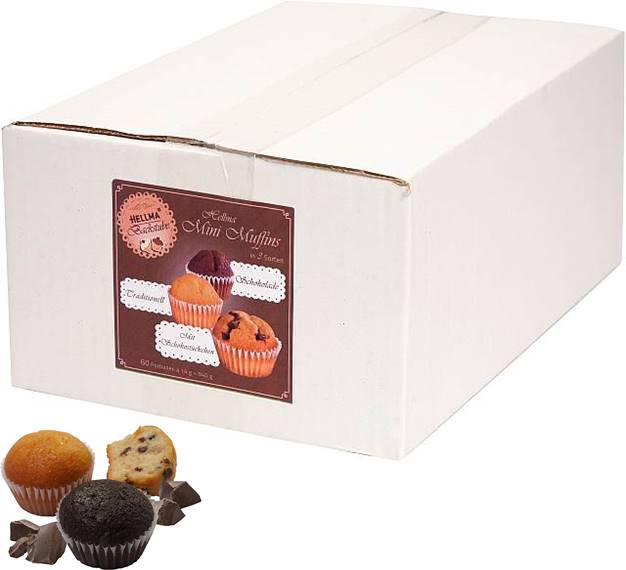 HELLMA Mini Muffin 60 Stück