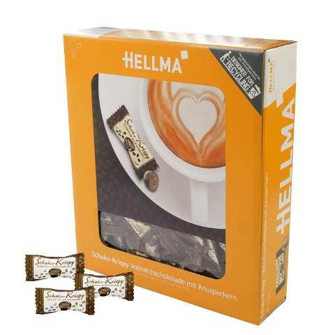 Hellma Schoko Krispy 380 x 1,1g (Vollmilch) | CaterPoint.de