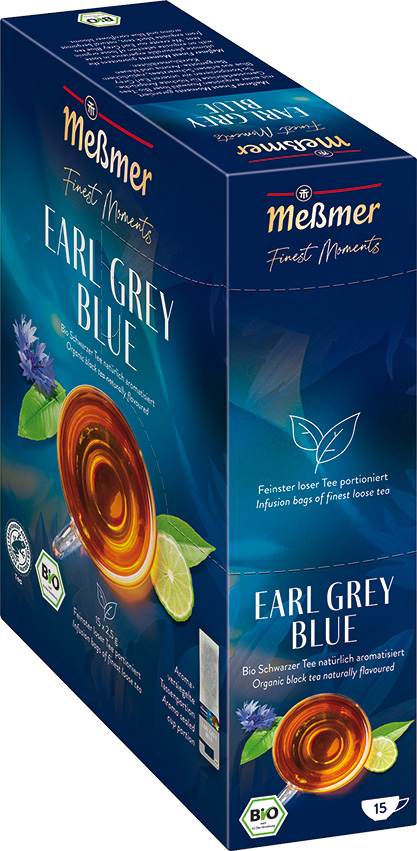 MEßMER Finest Moments Bio Earl Grey Blue 15x2,50g - Tea Cup